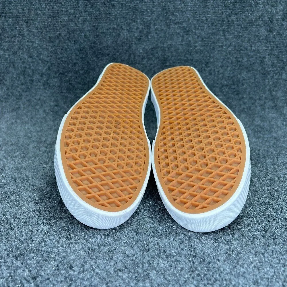 Vans Authentic Shoes Women's 10.5 Off White Mint Green Checkerboard Low Sneakers